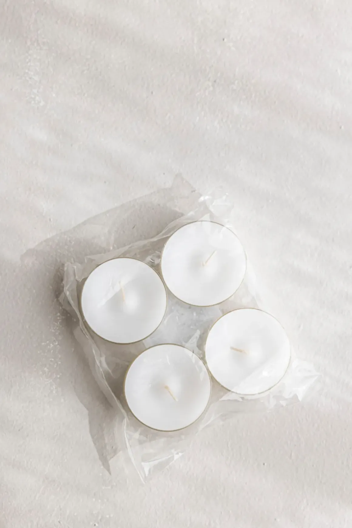 Telys - dia5,8cm 4pk Hvit