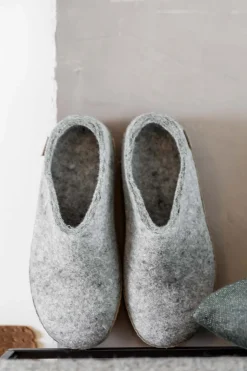 Tøfler - Lysegrå