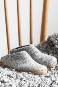Tøfler - Lysegrå