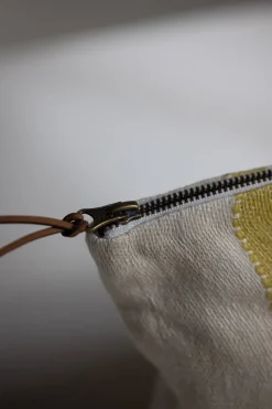 Toalettmappe - Belgian Pouch Mustard Stripe