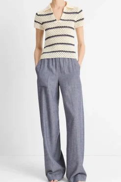 Topp - Macrame Stripe Henley