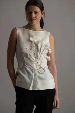 Topp - Tami-Atelier Silk Wool Twill