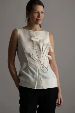 Topp - Tami-Atelier Silk Wool Twill