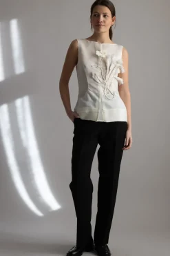 Topp - Tami-Atelier Silk Wool Twill