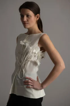 Topp - Tami-Atelier Silk Wool Twill