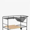 Trillebord - Alima Trolley NDS1 Matt Sort/Lakkert Eik