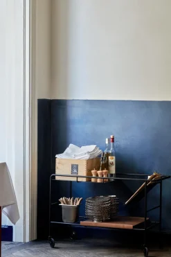 Trillebord - Alima Trolley NDS1 Matt Sort/Lakkert Valnøtt