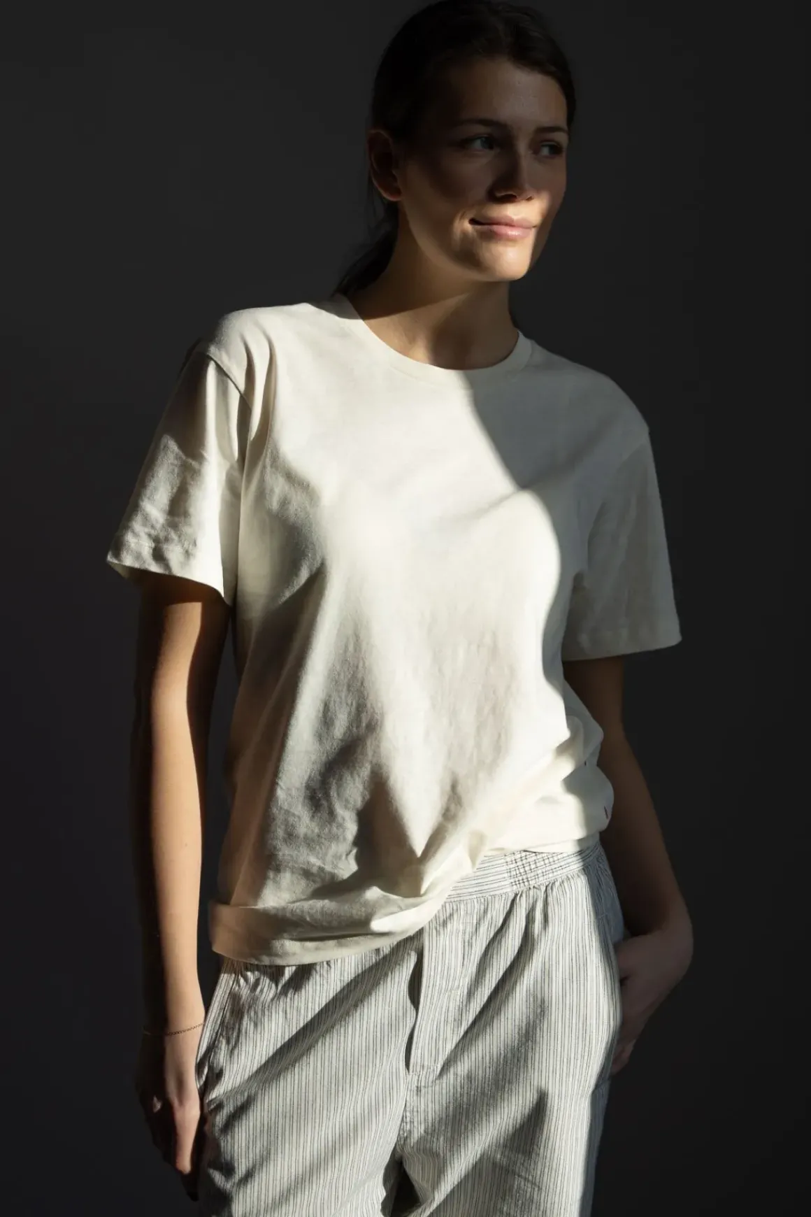 T-skjorte - Classic Circular Tee Pure Ecru