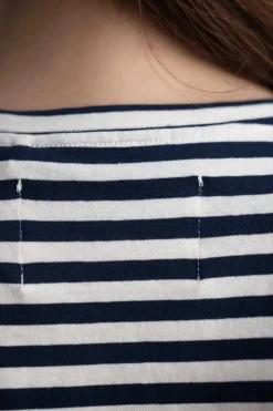 T-Skjorte - Classic Circular Tee Striped Mix Night