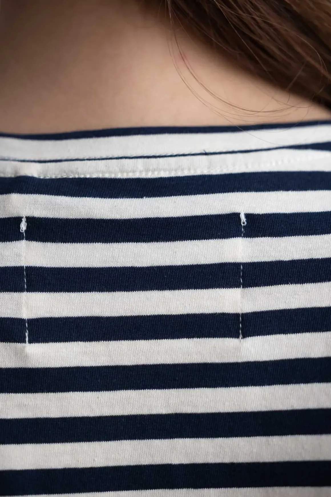 T-Skjorte - Classic Circular Tee Striped Mix Night