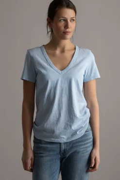 T-skjorte - Slub Vee Raindrop