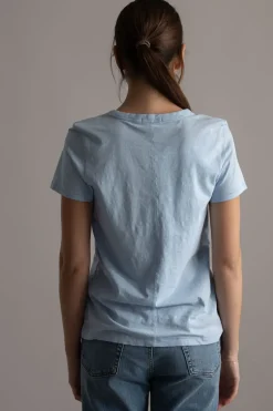 T-skjorte - Slub Vee Raindrop