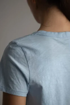 T-skjorte - Slub Vee Raindrop