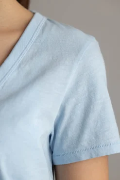 T-skjorte - Slub Vee Raindrop