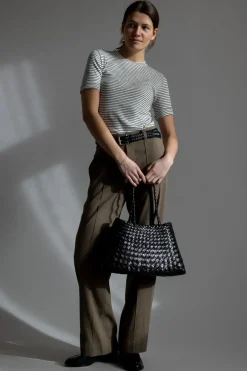 T-skjorte - Striped Elbow SLV Crew