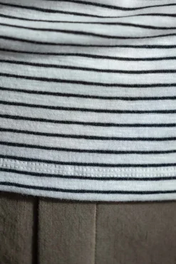 T-skjorte - Striped Elbow SLV Crew