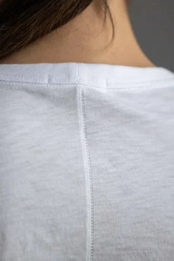 T-Skjorte - The Slub Vee Bright White