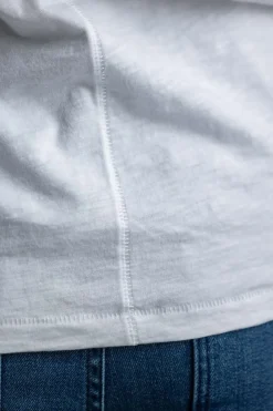 T-Skjorte - The Slub Vee Bright White