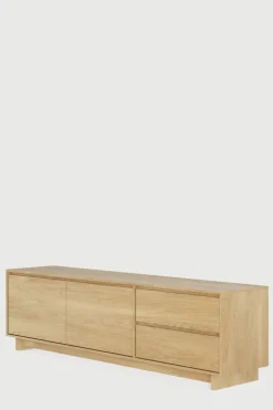 TV-benk - Oak Wave  210x46xh60cm