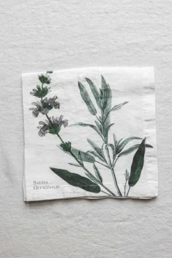 Tøyserviett - Aromatic Herbs 45x45cm Salvie