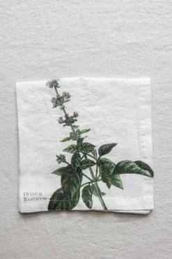 Tøyserviett - Aromatic Herbs 45x45cm Basilikum