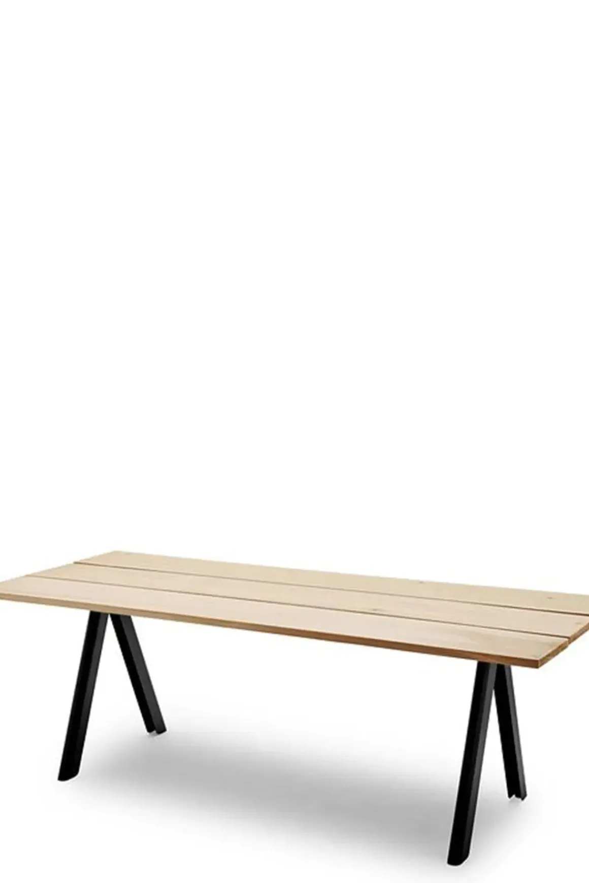 Utebord - Overlap 220x90xh74cm Anthracite Black