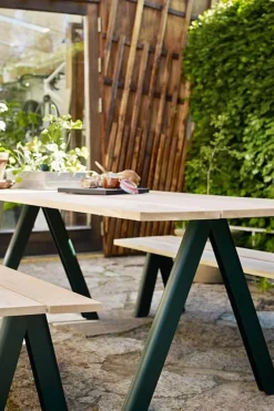 Utebord - Overlap 220x90xh74cm Hunter Green