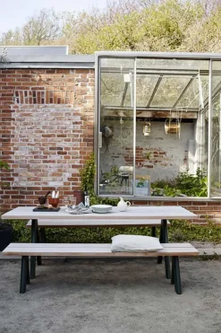 Utebord - Overlap 220x90xh74cm Hunter Green