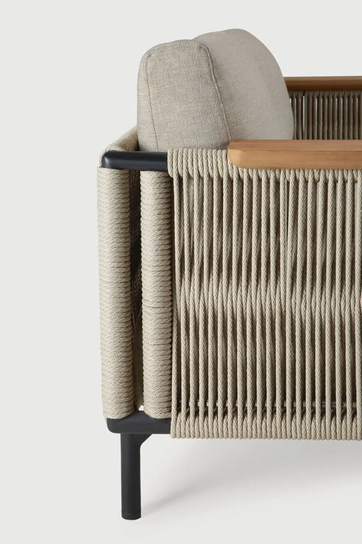 Utesofa - Corbey 2-seter Sort/Oyster