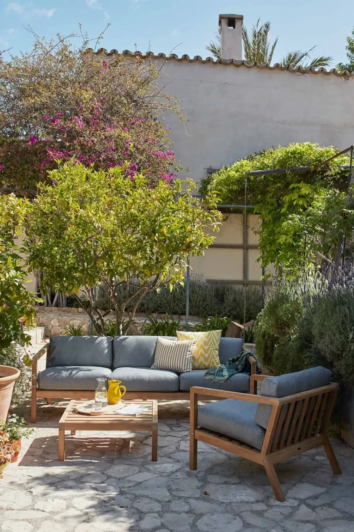 Utesofa - Virkelyst 3-Seter Teak/Ash