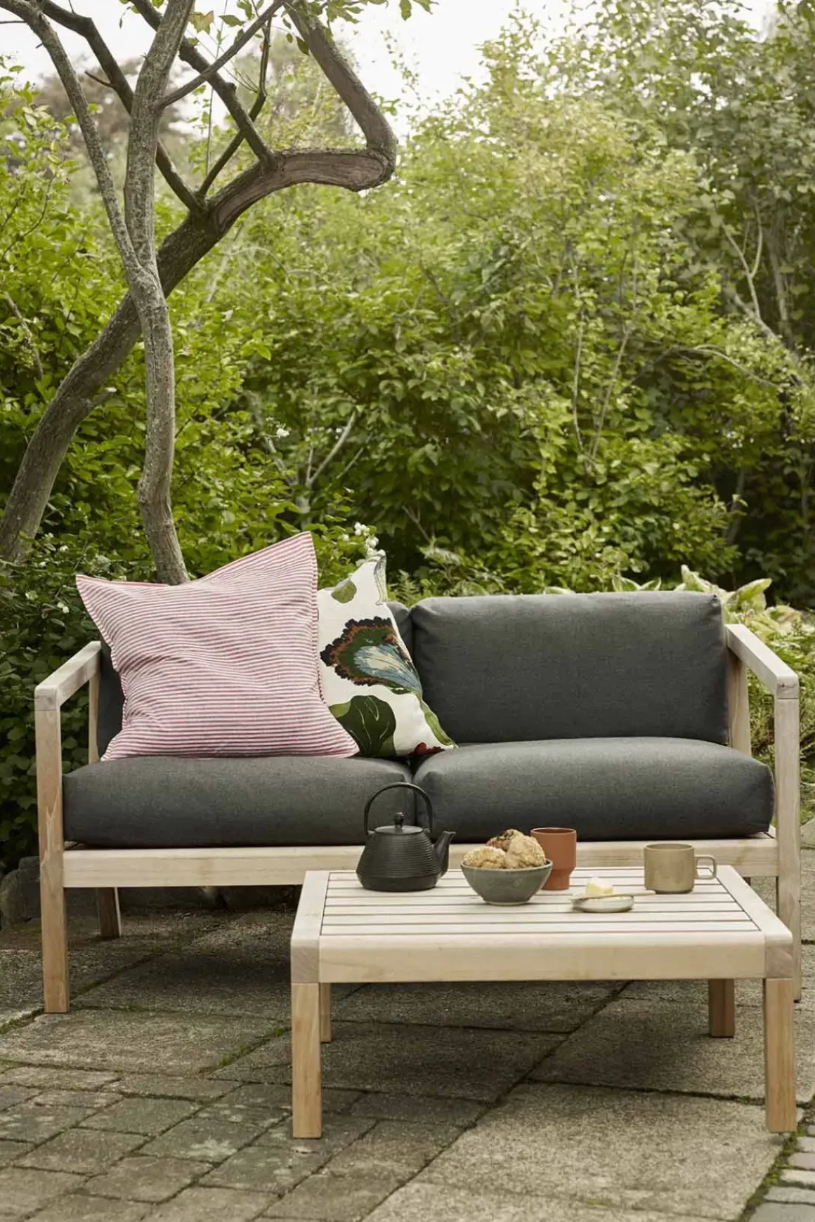 Utesofa - Virkelyst 2-Seter Teak/Charcoal