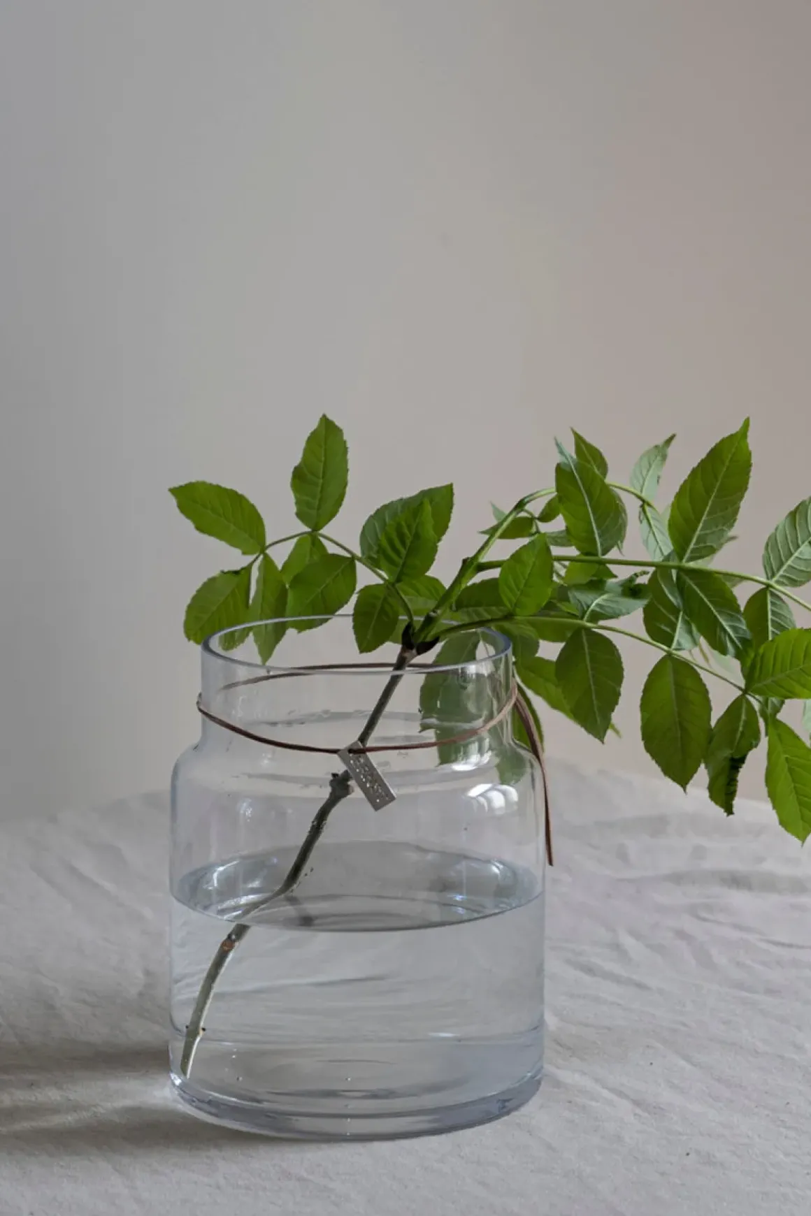 Vase - Glass H18cm Klar