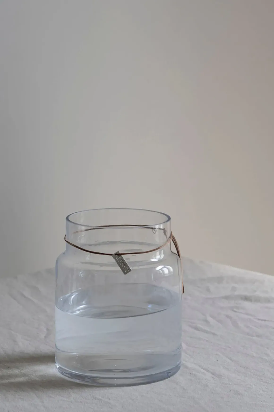 Vase - Glass H18cm Klar