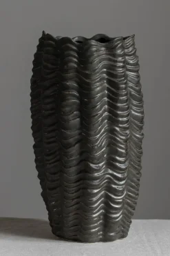 Vase - Keramikk H43cm Grønn