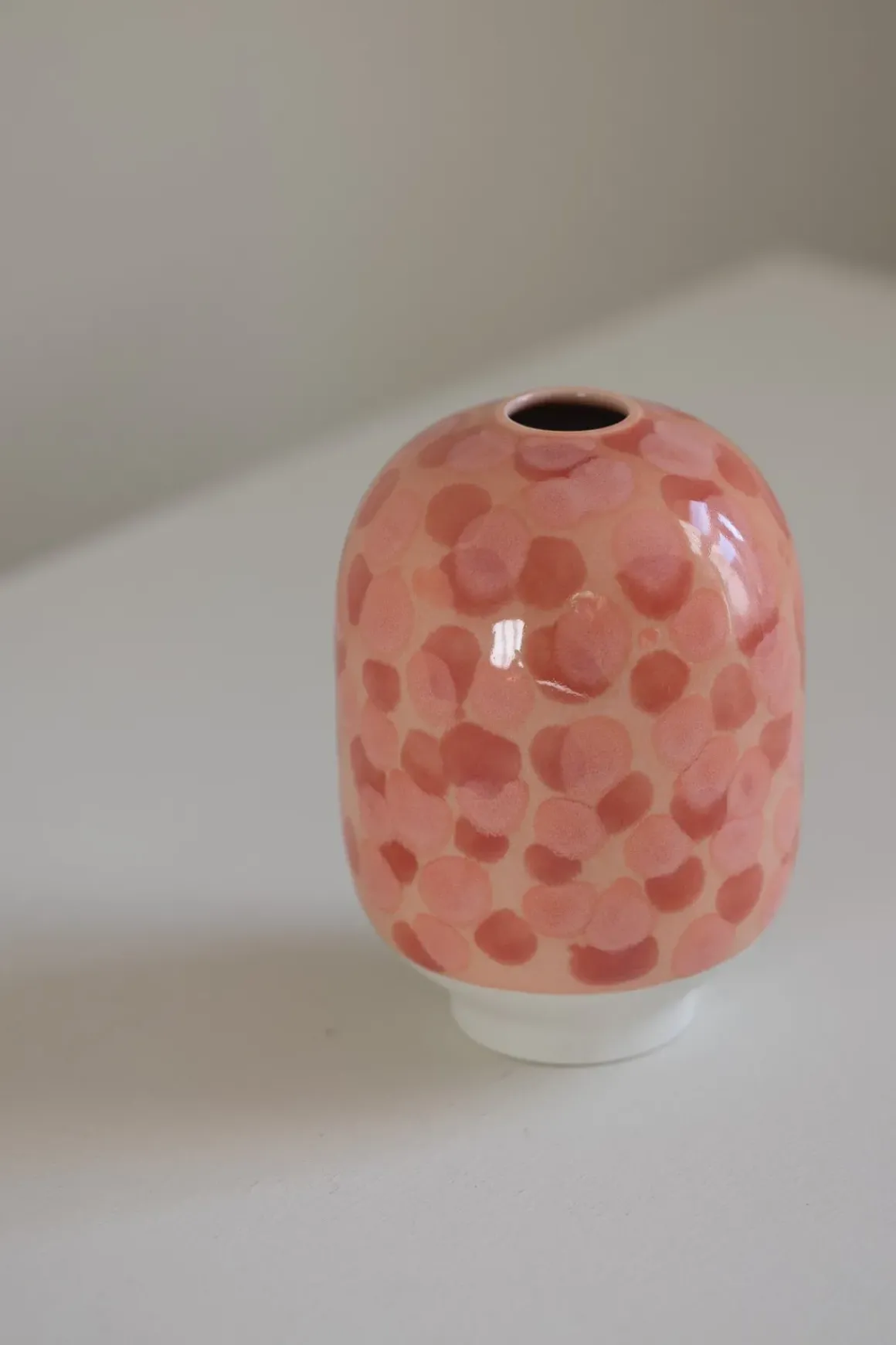 Vase - Plum Peachy Dots