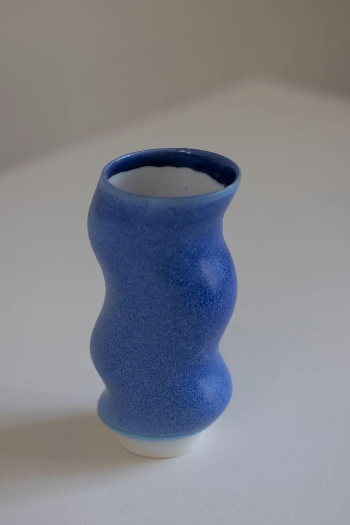 Vase - Wave Deep Blue