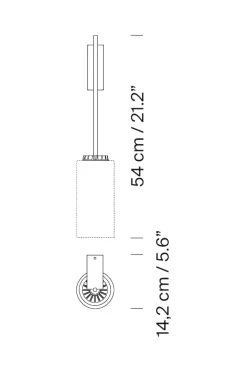 Vegglampe - Cirio White Porcelain