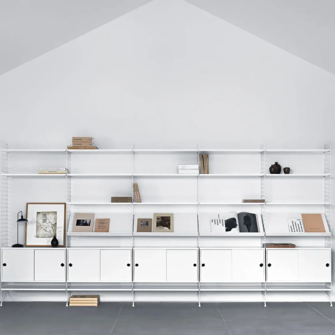 Veggreol - 400x200xd30cm Hvit