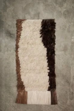Veggteppe - Edge Wall Rug Off-white/Coffee