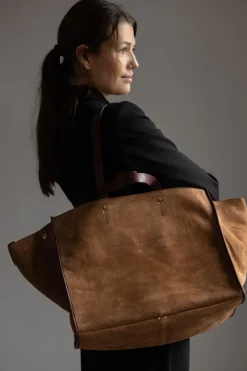 Veske - Leon L Tabac Split Suede