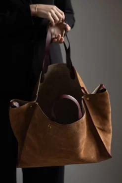 Veske - Leon L Tabac Split Suede