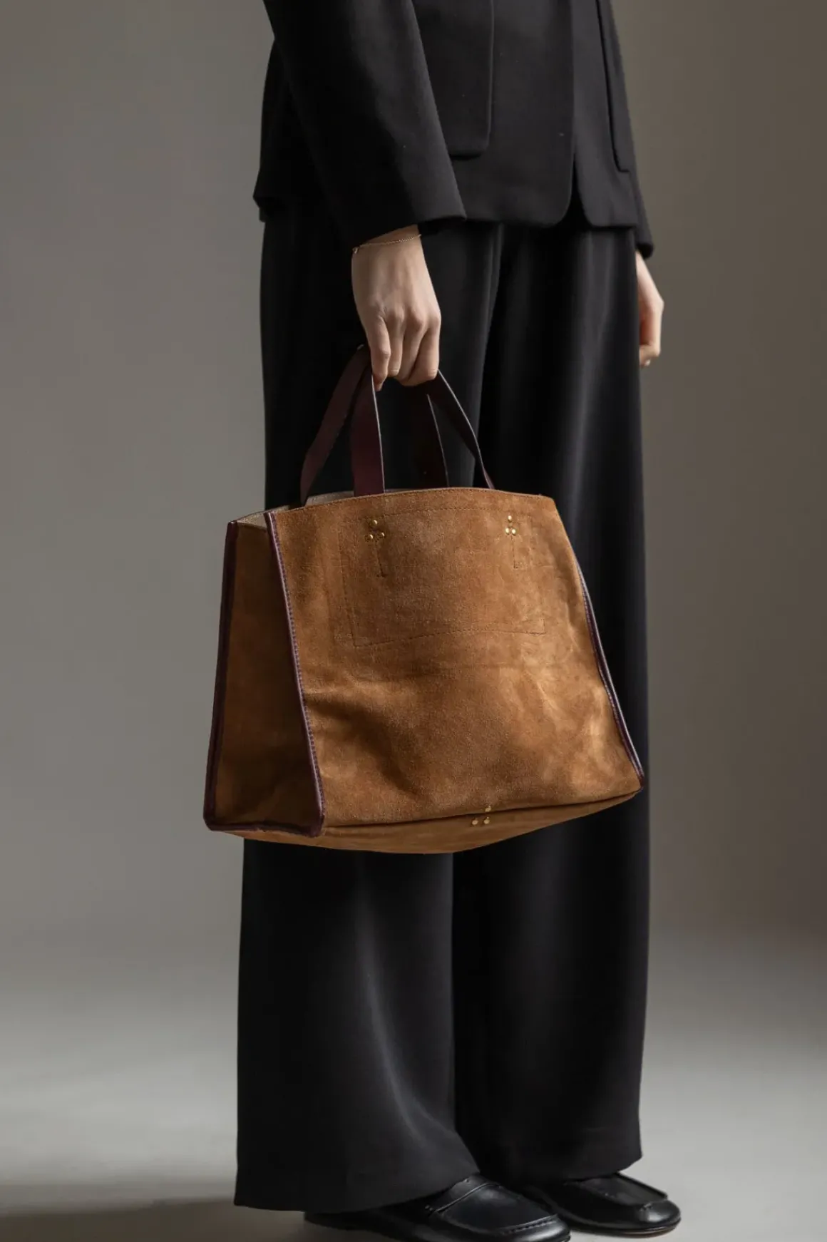 Veske - Leon M Tabac Split Suede