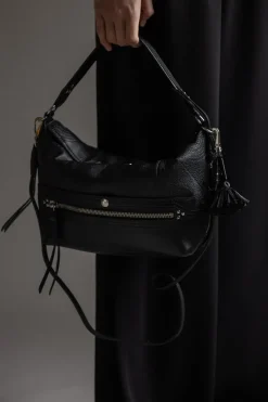 Veske - Lucky Hobo Buffalo Noir Silver