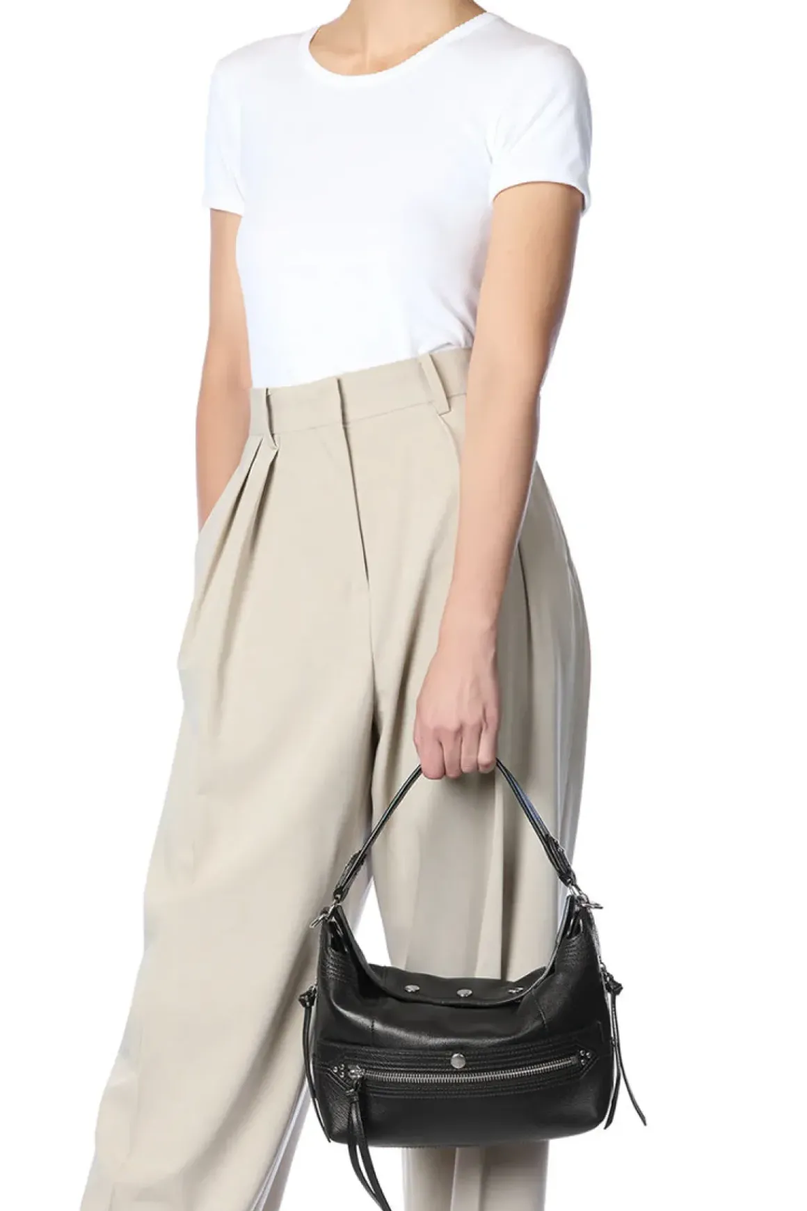 Veske - Lucky Hobo Buffalo Noir Silver