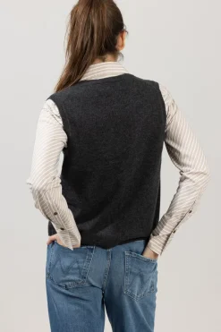 Vest - Charles Charcoal Grey