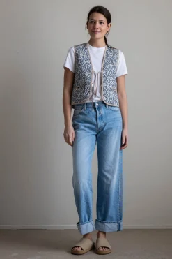 Vest - Daisy Faria Flowers/Empress Blue